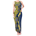 North Queensland Cowboys NAIDOC Week 2026 Tank Maxi Dress Aboriginal Lizard Dot Painting - 50 Years of Deadly