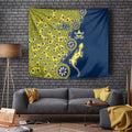North Queensland Cowboys NAIDOC Week 2026 Tapestry Aboriginal Lizard Dot Painting - 50 Years of Deadly