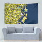 North Queensland Cowboys NAIDOC Week 2026 Tapestry Aboriginal Lizard Dot Painting - 50 Years of Deadly