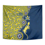 North Queensland Cowboys NAIDOC Week 2026 Tapestry Aboriginal Lizard Dot Painting - 50 Years of Deadly