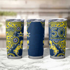 North Queensland Cowboys NAIDOC Week 2026 Tumbler Cup Aboriginal Lizard Dot Painting - 50 Years of Deadly