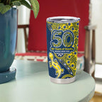 North Queensland Cowboys NAIDOC Week 2026 Tumbler Cup Aboriginal Lizard Dot Painting - 50 Years of Deadly