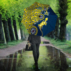 North Queensland Cowboys NAIDOC Week 2026 Umbrella Aboriginal Lizard Dot Painting - 50 Years of Deadly