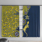 North Queensland Cowboys NAIDOC Week 2026 Window Curtain Aboriginal Lizard Dot Painting - 50 Years of Deadly