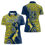 North Queensland Cowboys NAIDOC Week 2026 Women Polo Shirt Aboriginal Lizard Dot Painting - 50 Years of Deadly