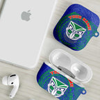 Personalized New Zealand Warriors AirPods Case Polynesian Tribal Chest and Sleeve Tattoo