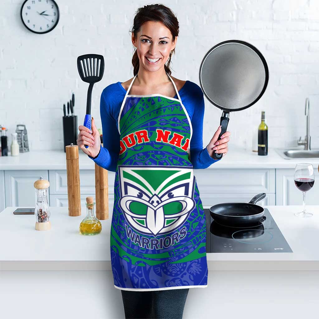 Personalized New Zealand Warriors Apron Polynesian Tribal Chest and Sleeve Tattoo