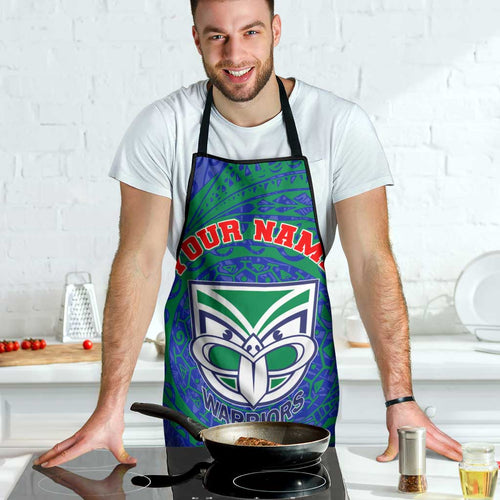 Personalized New Zealand Warriors Apron Polynesian Tribal Chest and Sleeve Tattoo