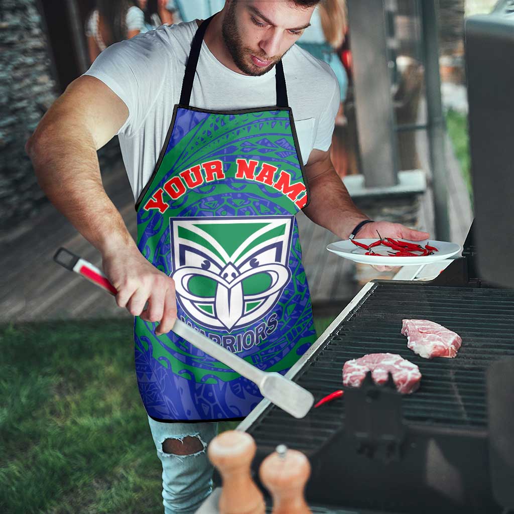Personalized New Zealand Warriors Apron Polynesian Tribal Chest and Sleeve Tattoo
