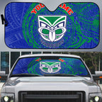 Personalized New Zealand Warriors Auto Sun Shade Polynesian Tribal Chest and Sleeve Tattoo