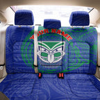 Personalized New Zealand Warriors Back Car Seat Cover Polynesian Tribal Chest and Sleeve Tattoo