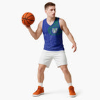 Personalized New Zealand Warriors Basketball Jersey Polynesian Tribal Chest and Sleeve Tattoo
