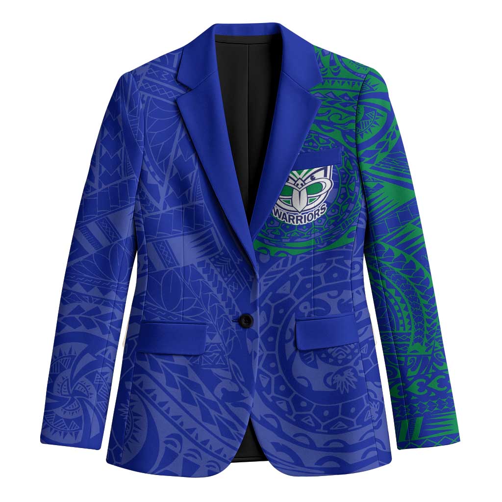 Personalized New Zealand Warriors Blazer Polynesian Tribal Chest and Sleeve Tattoo