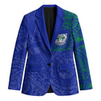 Personalized New Zealand Warriors Blazer Polynesian Tribal Chest and Sleeve Tattoo