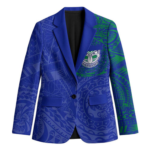 Personalized New Zealand Warriors Blazer Polynesian Tribal Chest and Sleeve Tattoo