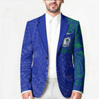 Personalized New Zealand Warriors Blazer Polynesian Tribal Chest and Sleeve Tattoo