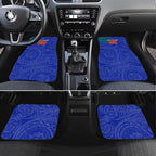 Personalized New Zealand Warriors Car Mats Polynesian Tribal Chest and Sleeve Tattoo