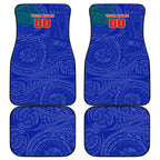 Personalized New Zealand Warriors Car Mats Polynesian Tribal Chest and Sleeve Tattoo