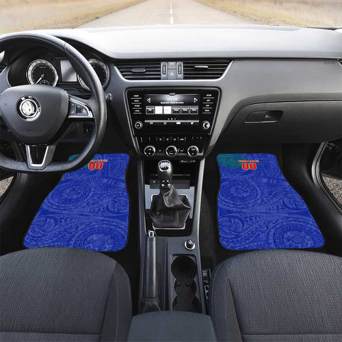 Personalized New Zealand Warriors Car Mats Polynesian Tribal Chest and Sleeve Tattoo