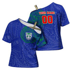 Personalized New Zealand Warriors Cross Shoulder Shirt Polynesian Tribal Chest and Sleeve Tattoo
