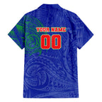 Personalized New Zealand Warriors Family Matching Mermaid Dress and Hawaiian Shirt Polynesian Tribal Chest and Sleeve Tattoo