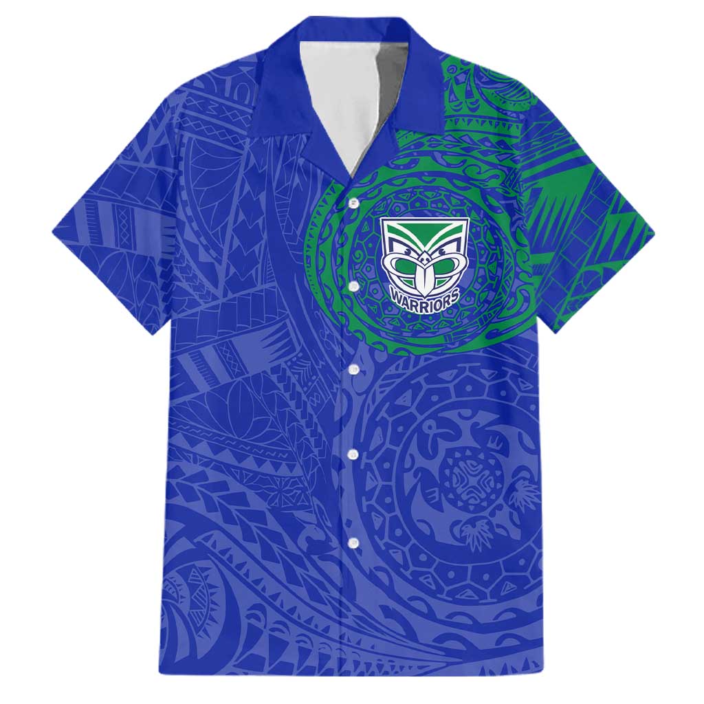 Personalized New Zealand Warriors Family Matching Off Shoulder Maxi Dress and Hawaiian Shirt Polynesian Tribal Chest and Sleeve Tattoo