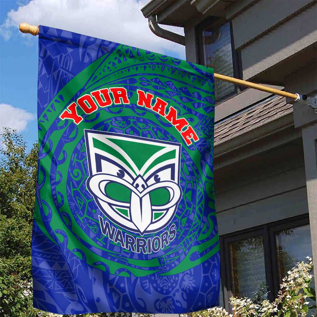 Personalized New Zealand Warriors Garden Flag Polynesian Tribal Chest and Sleeve Tattoo