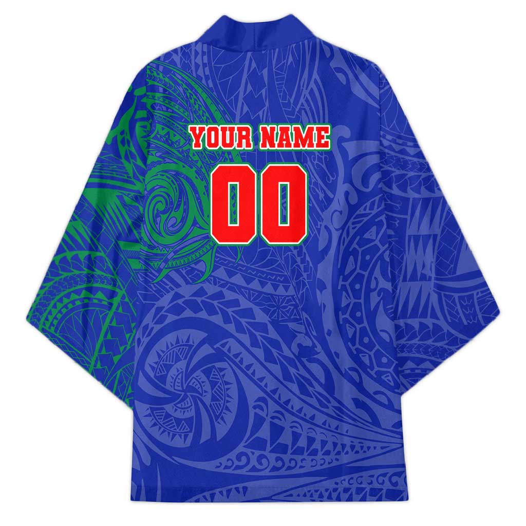 Personalized New Zealand Warriors Kimono Polynesian Tribal Chest and Sleeve Tattoo