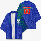 Personalized New Zealand Warriors Kimono Polynesian Tribal Chest and Sleeve Tattoo