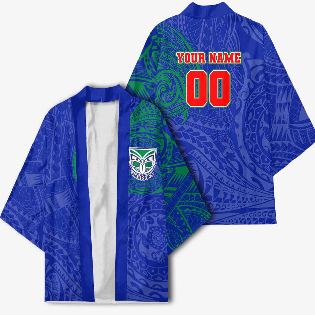 Personalized New Zealand Warriors Kimono Polynesian Tribal Chest and Sleeve Tattoo