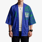 Personalized New Zealand Warriors Kimono Polynesian Tribal Chest and Sleeve Tattoo