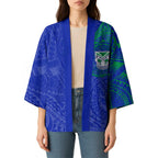Personalized New Zealand Warriors Kimono Polynesian Tribal Chest and Sleeve Tattoo