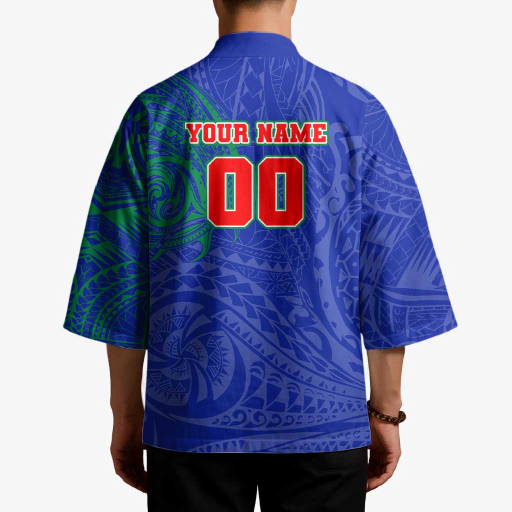 Personalized New Zealand Warriors Kimono Polynesian Tribal Chest and Sleeve Tattoo