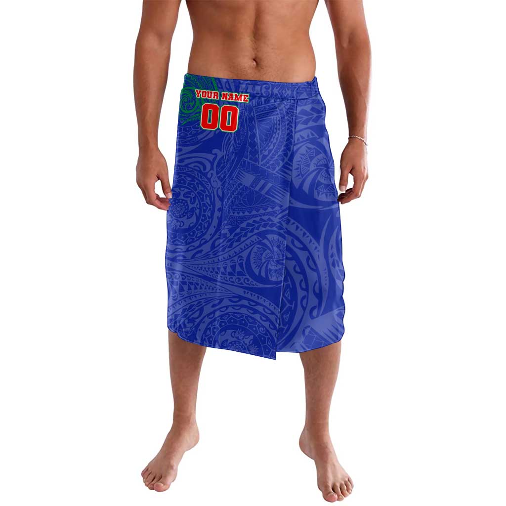 Personalized New Zealand Warriors Lavalava Polynesian Tribal Chest and Sleeve Tattoo