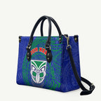 Personalized New Zealand Warriors Leather Bag Polynesian Tribal Chest and Sleeve Tattoo