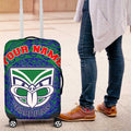 Personalized New Zealand Warriors Luggage Cover Polynesian Tribal Chest and Sleeve Tattoo