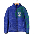 Personalized New Zealand Warriors Padded Jacket Polynesian Tribal Chest and Sleeve Tattoo