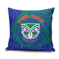Personalized New Zealand Warriors Pillow Cover Polynesian Tribal Chest and Sleeve Tattoo