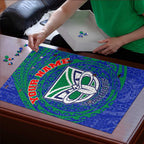 Personalized New Zealand Warriors Puzzle Polynesian Tribal Chest and Sleeve Tattoo