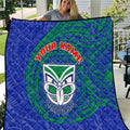 Personalized New Zealand Warriors Quilt Polynesian Tribal Chest and Sleeve Tattoo
