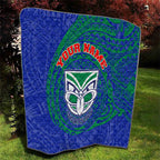 Personalized New Zealand Warriors Quilt Polynesian Tribal Chest and Sleeve Tattoo