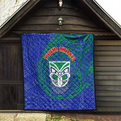 Personalized New Zealand Warriors Quilt Polynesian Tribal Chest and Sleeve Tattoo