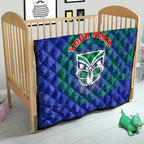 Personalized New Zealand Warriors Quilt Polynesian Tribal Chest and Sleeve Tattoo
