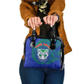 Personalized New Zealand Warriors Shoulder Handbag Polynesian Tribal Chest and Sleeve Tattoo