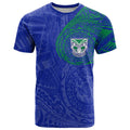 Personalized New Zealand Warriors T Shirt Polynesian Tribal Chest and Sleeve Tattoo