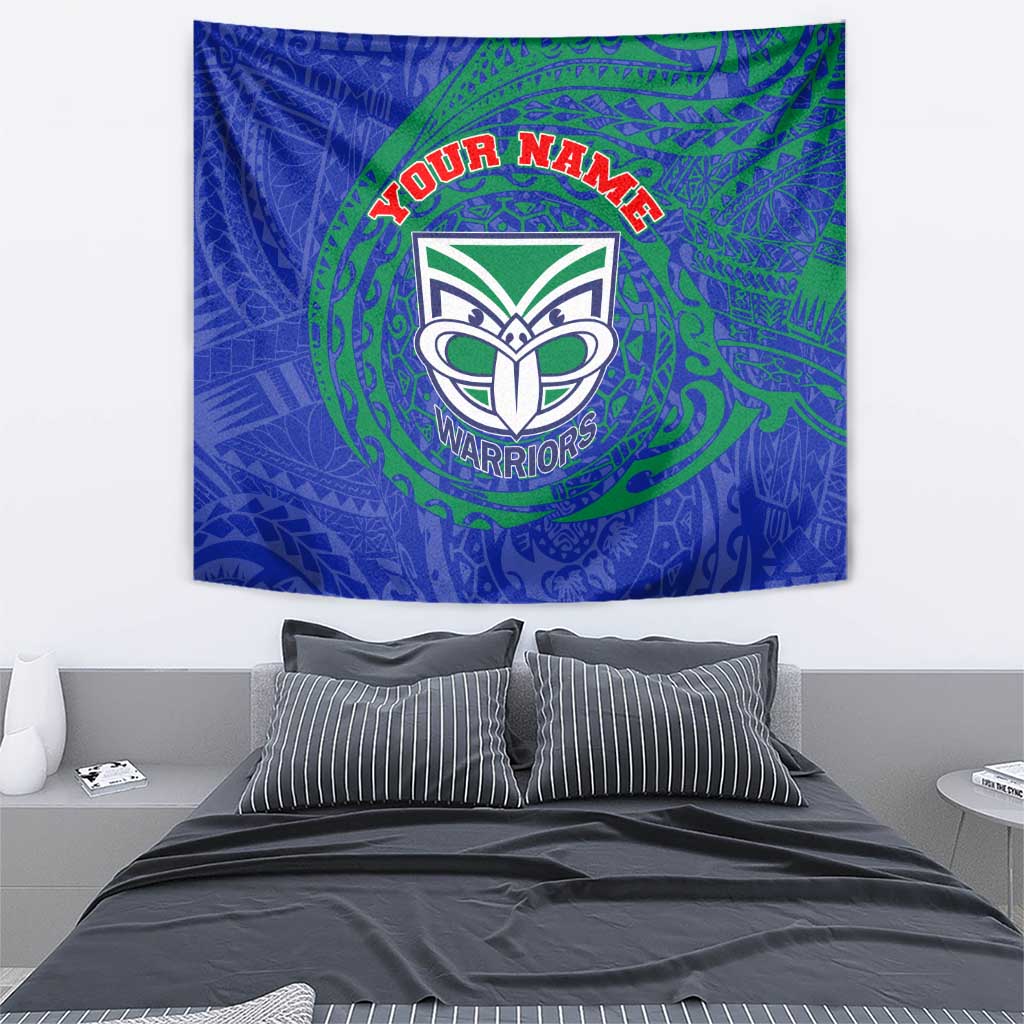 Personalized New Zealand Warriors Tapestry Polynesian Tribal Chest and Sleeve Tattoo