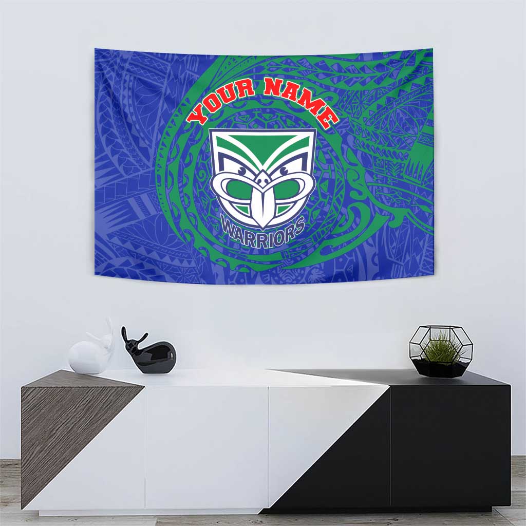Personalized New Zealand Warriors Tapestry Polynesian Tribal Chest and Sleeve Tattoo