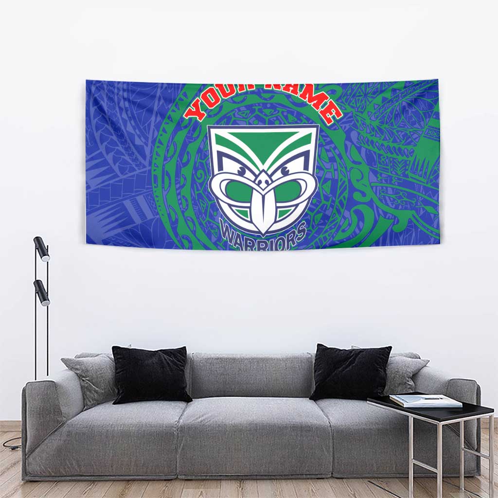Personalized New Zealand Warriors Tapestry Polynesian Tribal Chest and Sleeve Tattoo