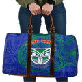 Personalized New Zealand Warriors Travel Bag Polynesian Tribal Chest and Sleeve Tattoo