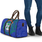 Personalized New Zealand Warriors Travel Bag Polynesian Tribal Chest and Sleeve Tattoo